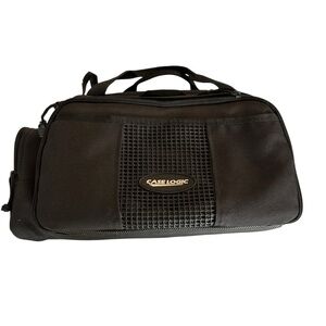 Black Camera Duffel Bag with Durable Material and Smooth Texture